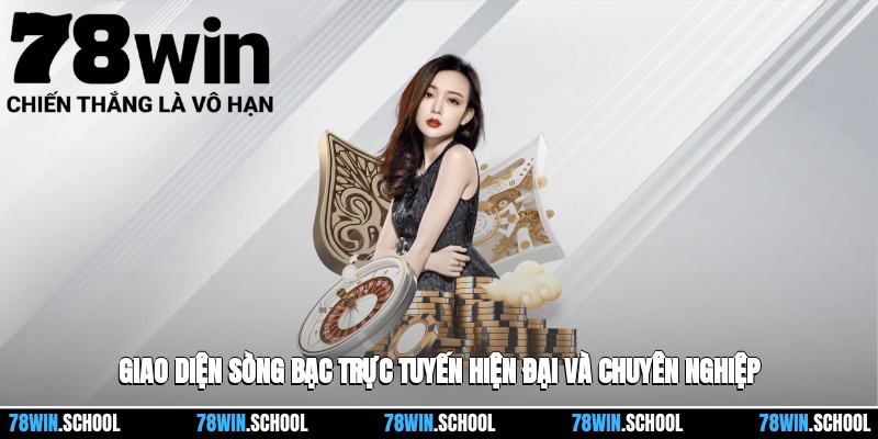Giao diện sòng bạc trực tuyến hiện đại và chuyên nghiệp
